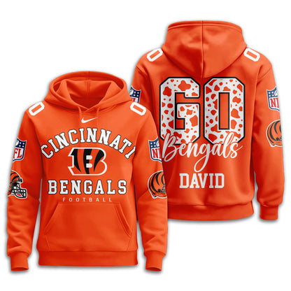 Cincinnati Bengals Premium Custom Game Day Hoodie Td