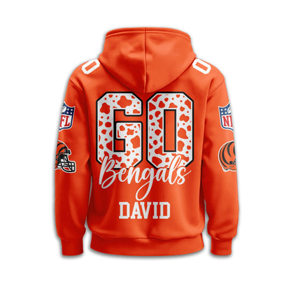 Cincinnati Bengals Premium Custom Game Day Hoodie Td