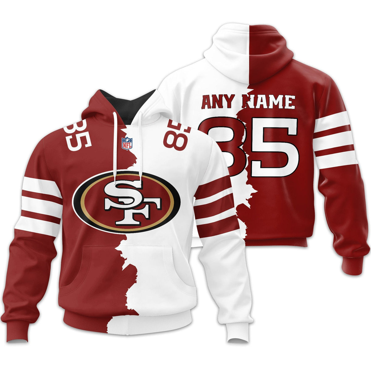 San Francisco 49ers | Premium Home Mix Away Hoodie Td
