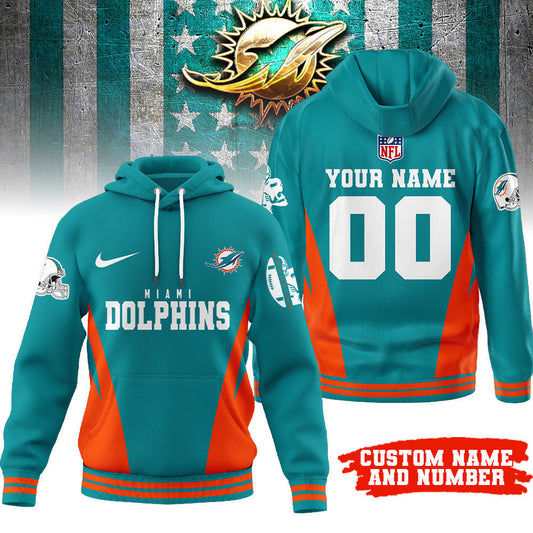 Miami Dolphins | Premium Personalized Fan Hoodie Td