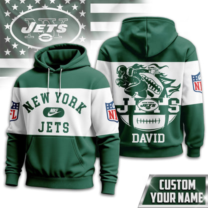 New York Jets | Premium Touchdown Spirit Personalized Hoodie Td