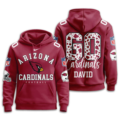 Arizona Cardinals Premium Custom Game Day Hoodie Td