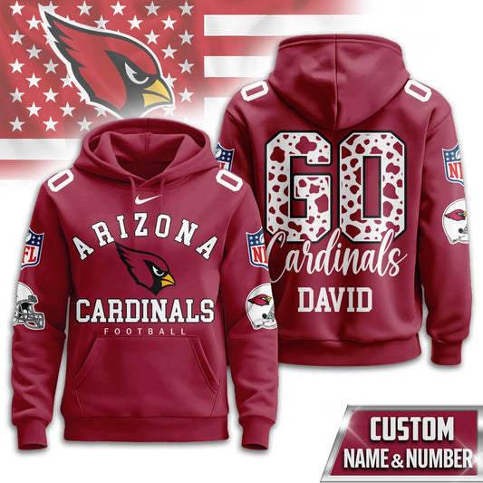Arizona Cardinals Premium Custom Game Day Hoodie Td