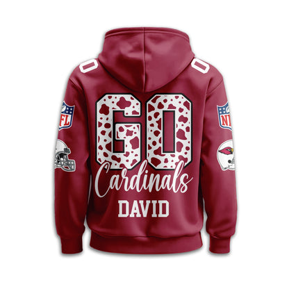 Arizona Cardinals Premium Custom Game Day Hoodie Td