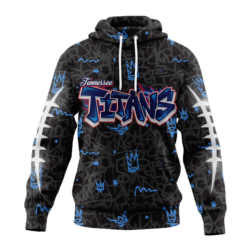 Tennessee Titans Premium Special Graffiti My Team 4 Life Hoodie Mm