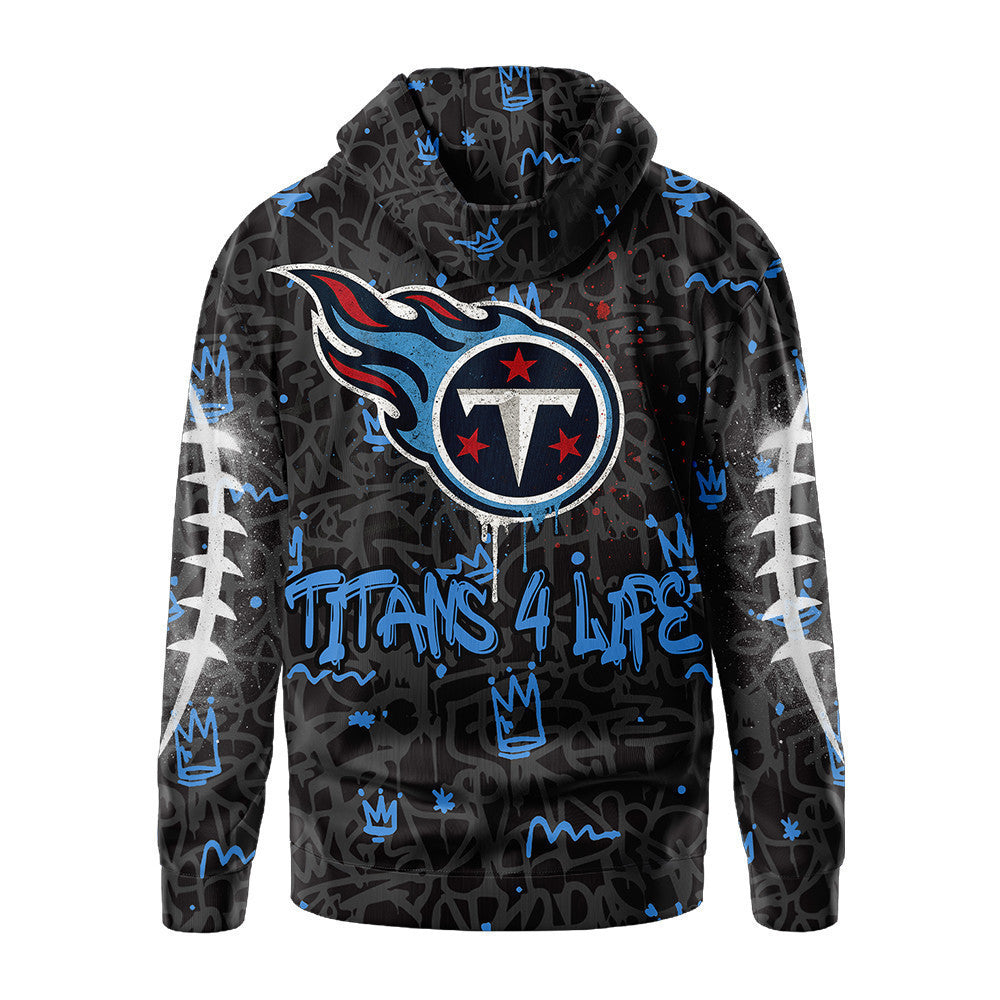 Tennessee Titans Premium Special Graffiti My Team 4 Life Hoodie Mm