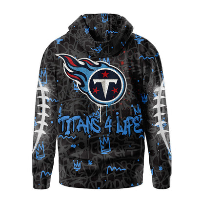 Tennessee Titans Premium Special Graffiti My Team 4 Life Hoodie Mm