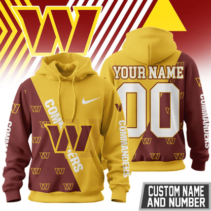 Washington Commanders Premium True Fan Spirit Custom Football Hoodie