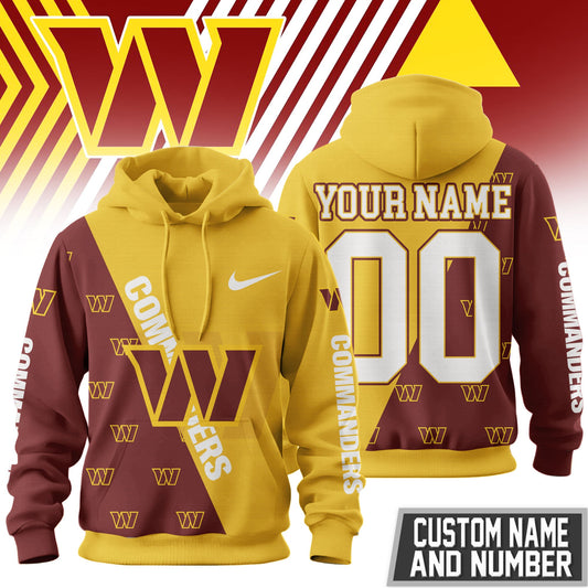 Washington Commanders Premium True Fan Spirit Custom Football Hoodie