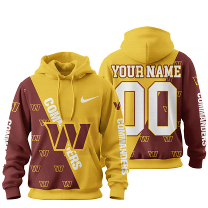 Washington Commanders Premium True Fan Spirit Custom Football Hoodie