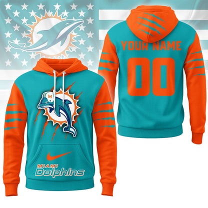 Miami Dolphins | Premium Nfl Fan Pride Claw Hoodie Ny