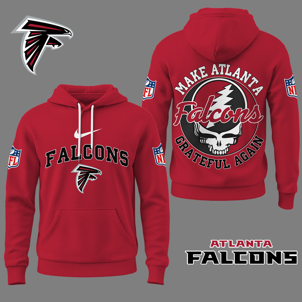 Atlanta Falcons | Premium Grateful Again Hoodie Ny