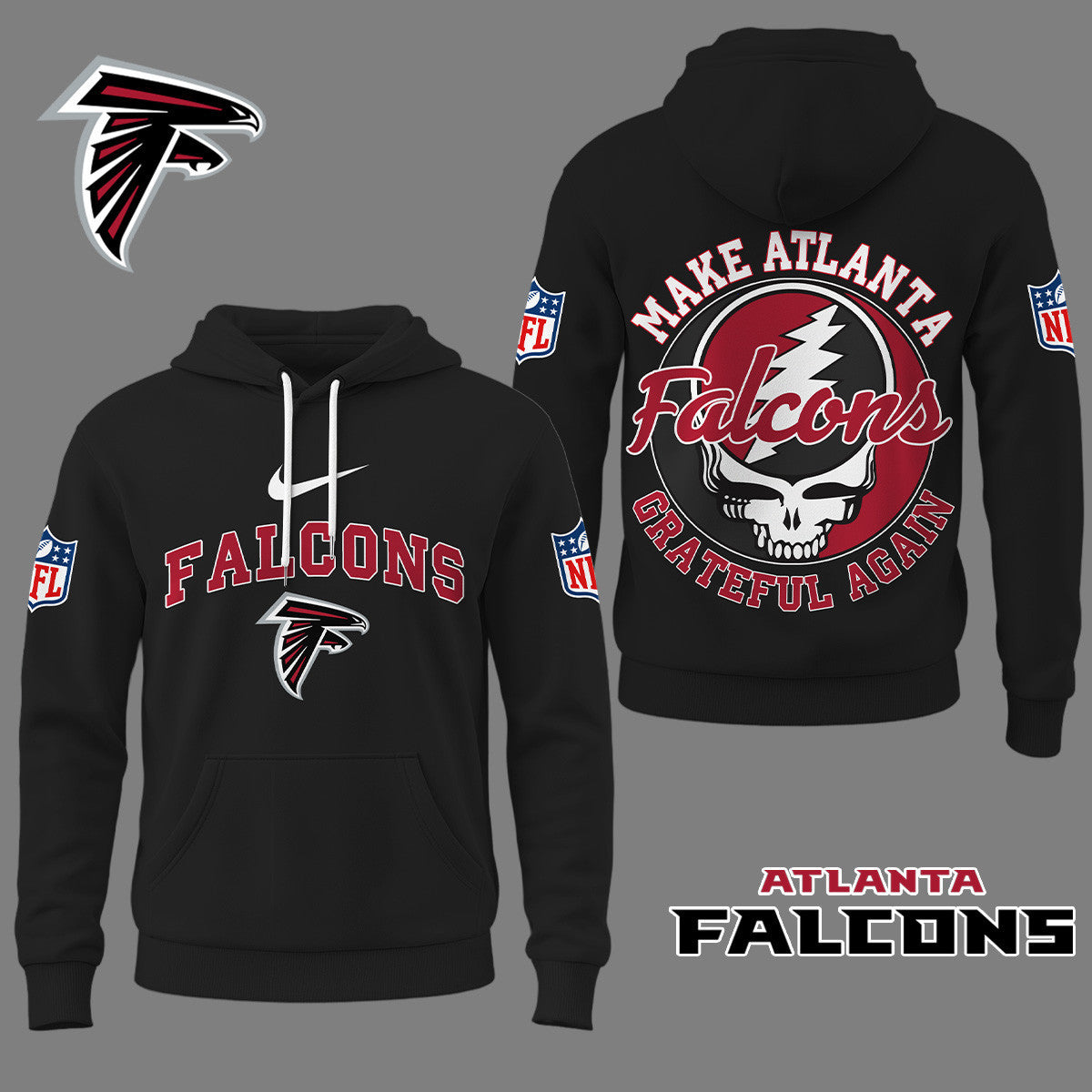 Atlanta Falcons | Premium Grateful Again Hoodie Ny