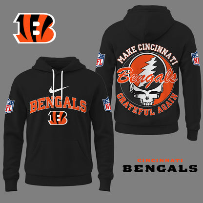 Cincinnati Bengals | Premium Grateful Again Hoodie Ny