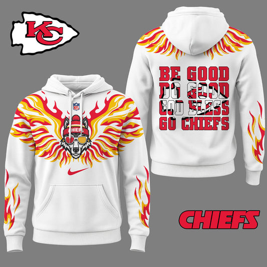 Kansas City Chiefs Premium Fire Wings 3d Hoodie Ny