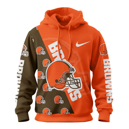 Cleveland Browns Premium True Fan Spirit Custom Football Hoodie