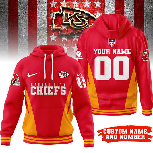 Kansas City Chiefs | Premium Personalized Fan Hoodie Td
