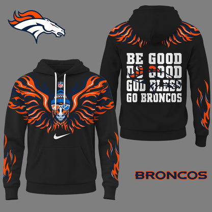Denver Broncos Premium Fire Wings 3d Hoodie Ny