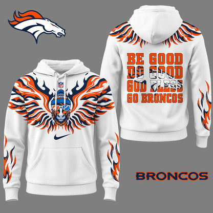 Denver Broncos Premium Fire Wings 3d Hoodie Ny