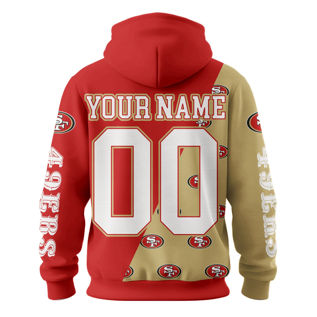 San Francisco 49ers Premium True Fan Spirit Custom Football Hoodie