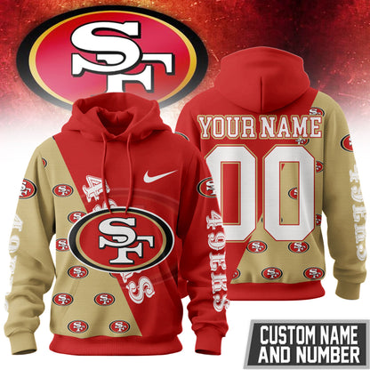 San Francisco 49ers Premium True Fan Spirit Custom Football Hoodie