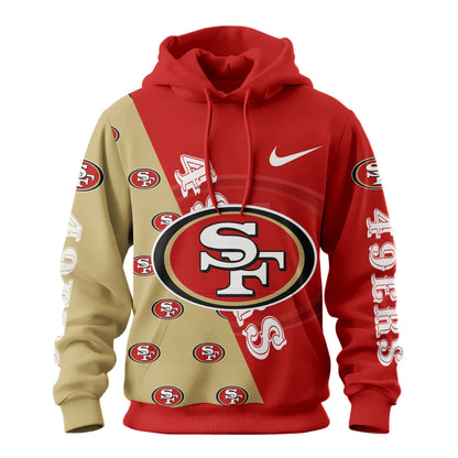 San Francisco 49ers Premium True Fan Spirit Custom Football Hoodie