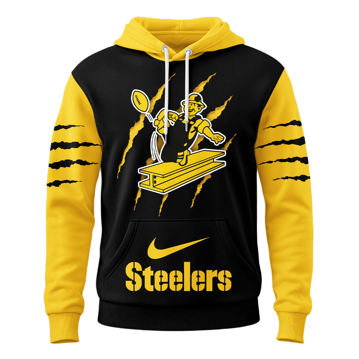 Pittsburgh Steelers | Premium Fan Pride Claw Hoodie Ny
