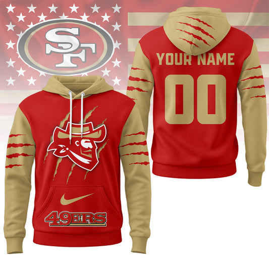 San Francisco 49ers | Premium Nfl Fan Pride Claw Hoodie Ny
