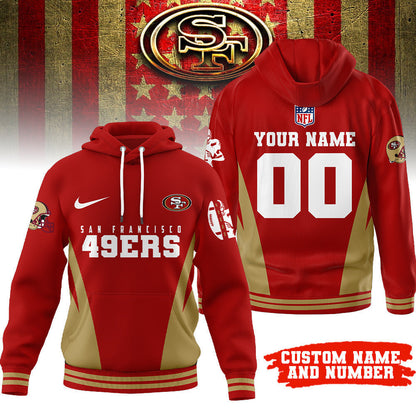 San Francisco 49ers | Premium Personalized Fan Hoodie Td