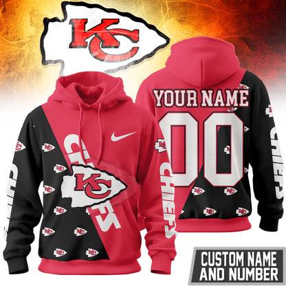 Kansas City Chiefs Premium True Fan Spirit Custom Football Hoodie