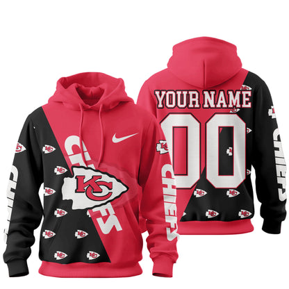 Kansas City Chiefs Premium True Fan Spirit Custom Football Hoodie