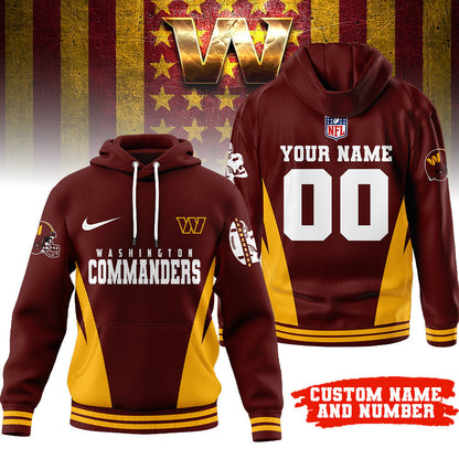 Washington Commanders | Premium Personalized Fan Hoodie Td