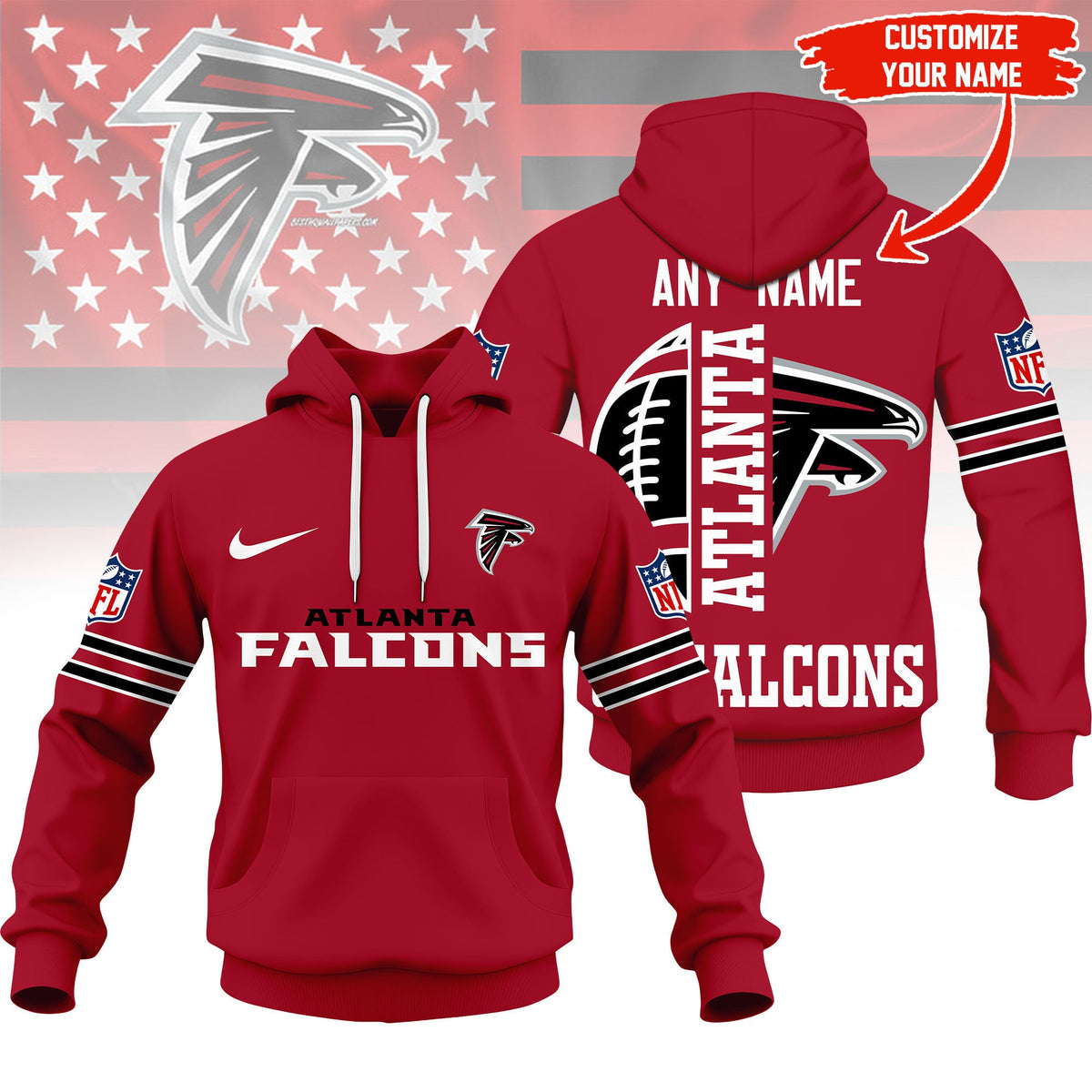 Atlanta Falcons | Premium Nfl Fan Hoodie Ny