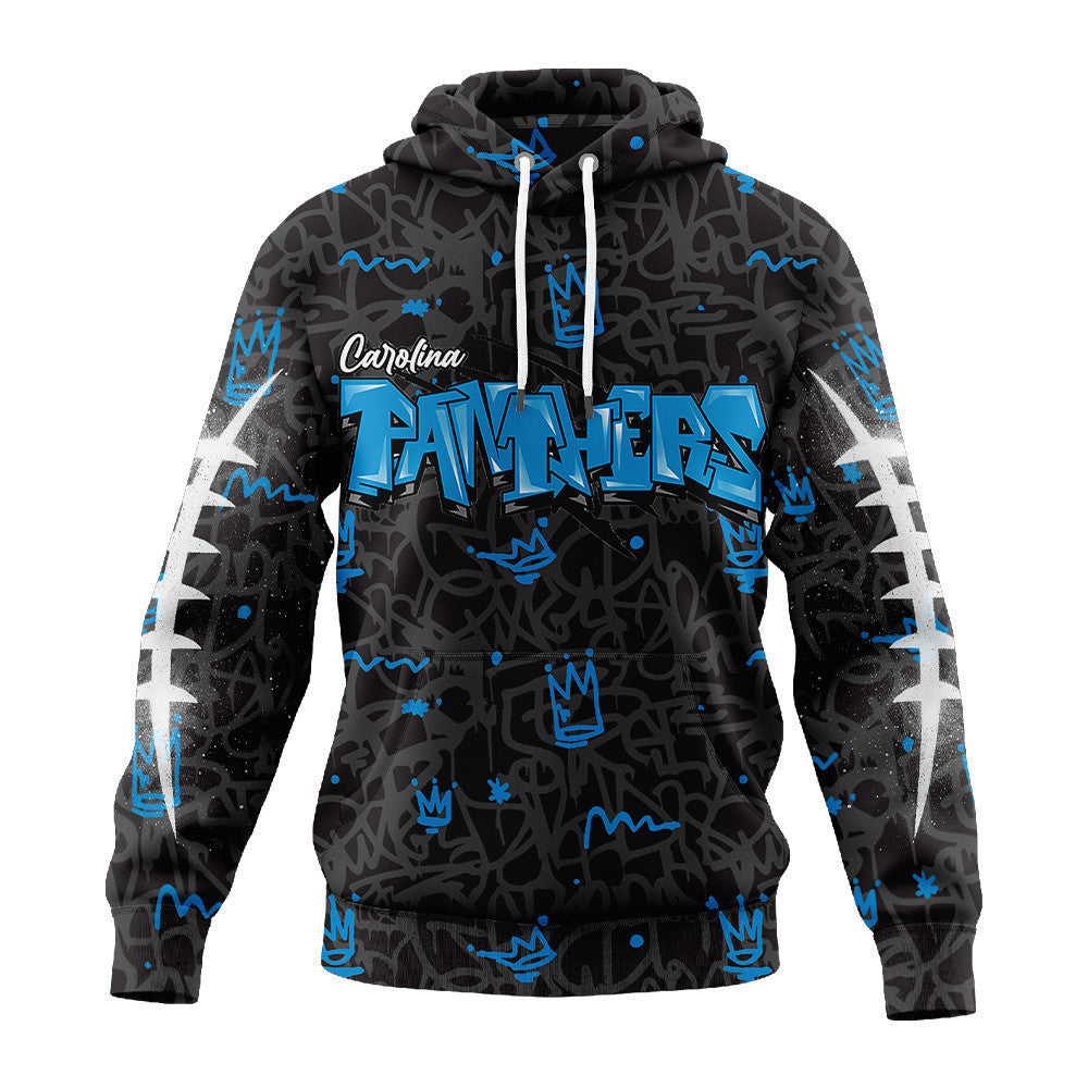 Carolina Panthers Premium Special Graffiti My Team 4 Life Hoodie Mm