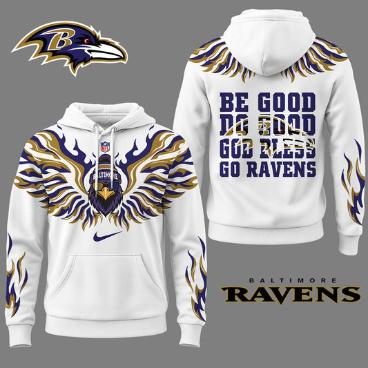 Baltimore Ravens Premium Fire Wings 3d Hoodie Ny