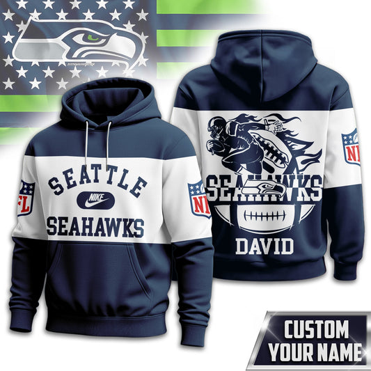 Seattle Seahawks | Premium Touchdown Spirit Personalized Hoodie Td
