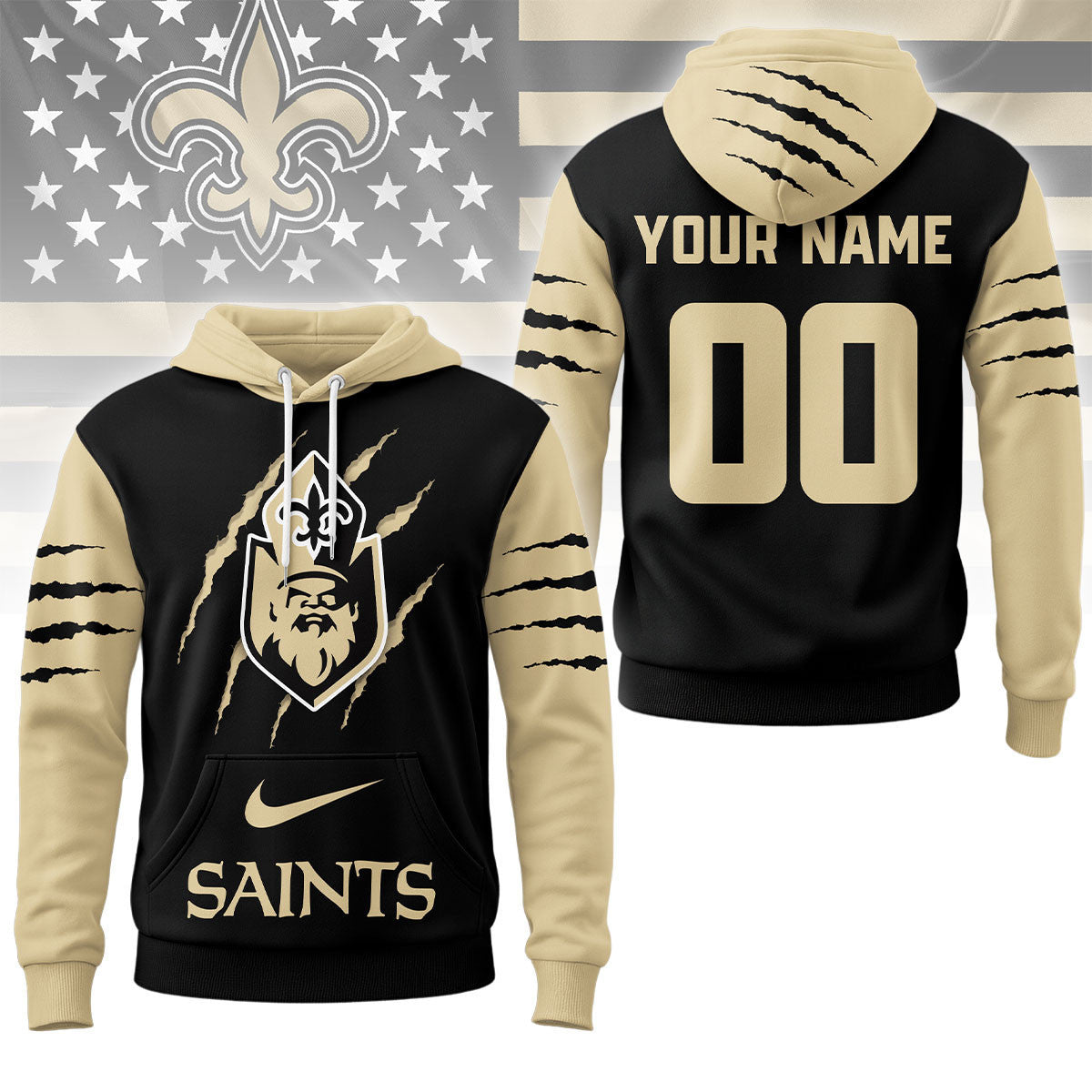 New Orleans Saints | Premium Nfl Fan Pride Claw Hoodie Ny