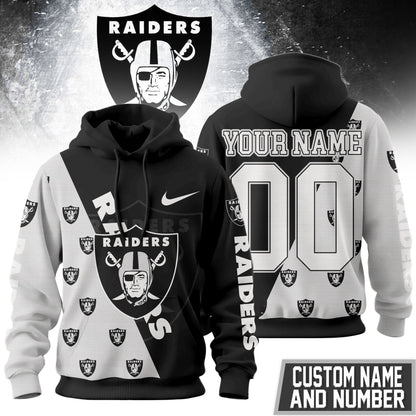 Las Vegas Raiders Premium True Fan Spirit Custom Football Hoodie