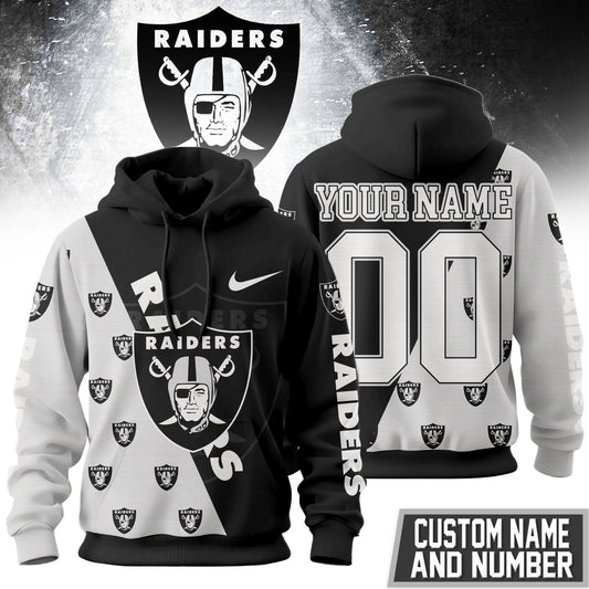 Las Vegas Raiders Premium True Fan Spirit Custom Football Hoodie
