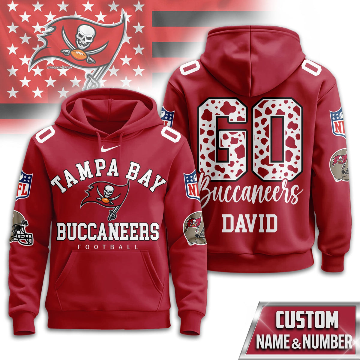 Tampa Bay Buccaneers Premium Custom Game Day Hoodie Td