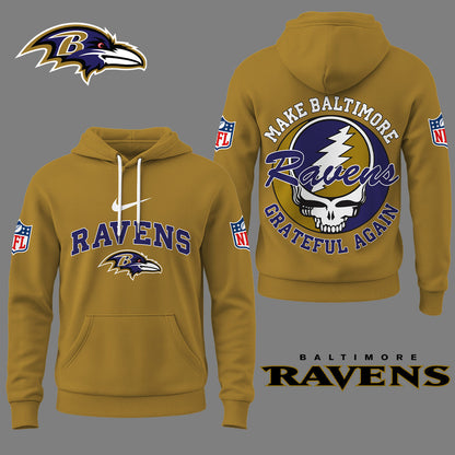 Baltimore Ravens | Premium Grateful Again Hoodie Ny