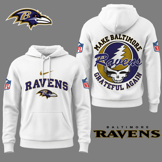 Baltimore Ravens | Premium Grateful Again Hoodie Ny