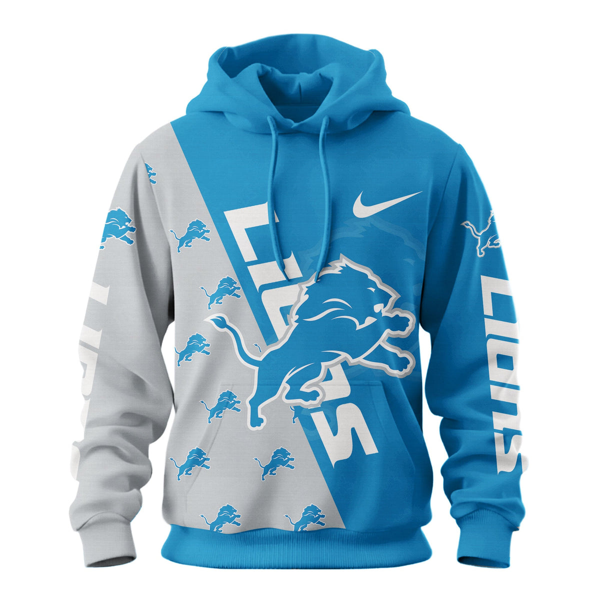 Detroit Lions Premium True Fan Spirit Custom Football Hoodie