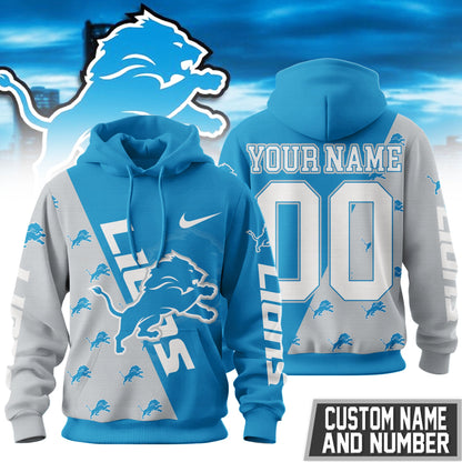 Detroit Lions Premium True Fan Spirit Custom Football Hoodie