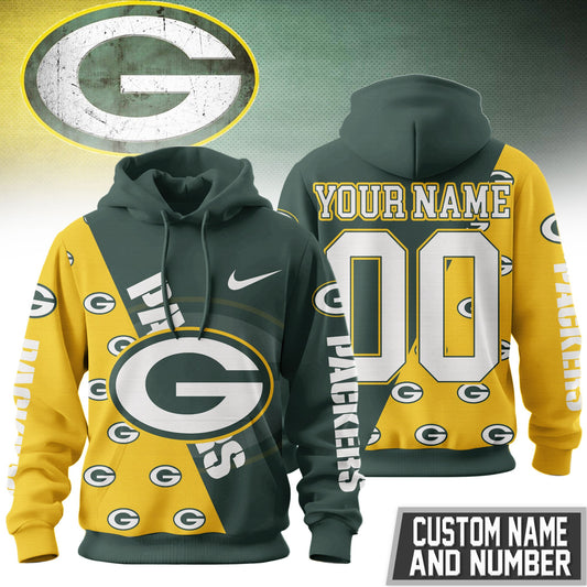 Green Bay Packers Premium True Fan Spirit Custom Football Hoodie