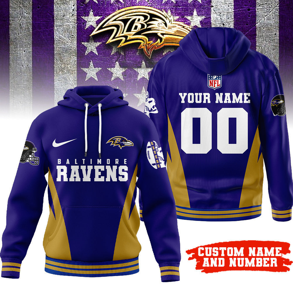 Baltimore Ravens | Premium Personalized Fan Hoodie Td