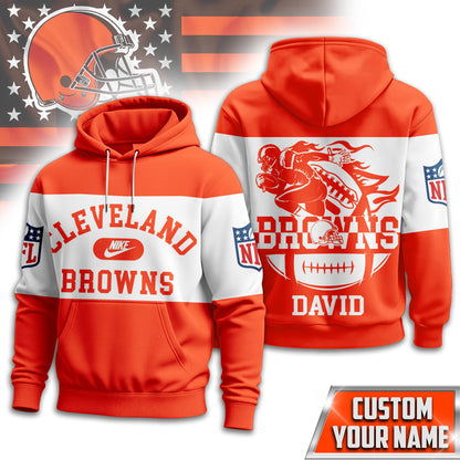 Cleveland Browns | Premium Touchdown Spirit Personalized Hoodie Td