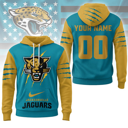 Jacksonville Jaguars | Premium Nfl Fan Pride Claw Hoodie Ny