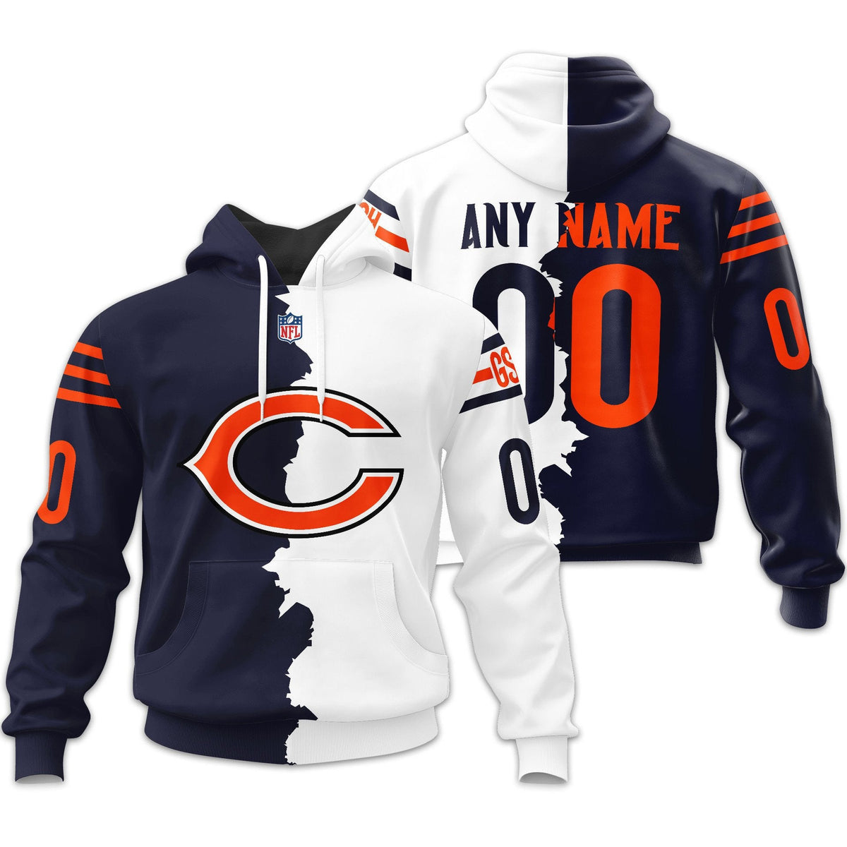 Chicago Bears | Premium Home Mix Away Hoodie Td