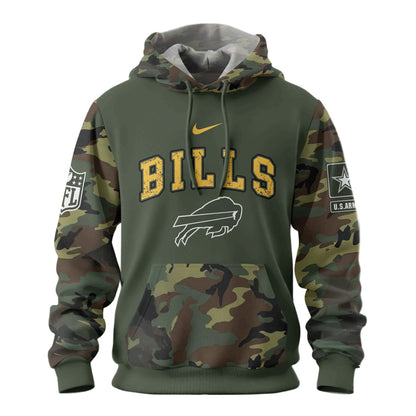 Buffalo Bills Premium Us Army 250th Anniversary 3d Hoodie Td